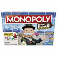 Monopoly - Travel World Tour Board Game, for Families and Kids Dry-Erase Gameboard - Borad Game for Boys and Girls Ages 8+ for 2-4 Players