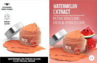 FACES CANADA Watermelon Fresh Glowy Clay Facial Mask For Deep Pore Cleansing - 50gm