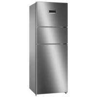 BOSCH Series 4 364 Litres Frost Free Triple Door Convertible Refrigerator with Temperature Display (CMC36K05NI, Smoky Steel)
