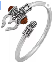 Ruhi  Brass Silver Coated Cuff