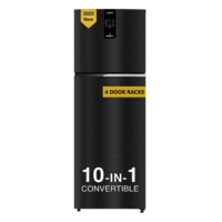 Whirlpool Intellifresh Pro 375 327 Litres 2 Star Frost Free Double Door Convertible Refrigerator with 6th Sense Technology (Grey)