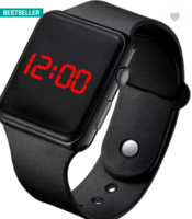 Githa  Square Case Series Digital Watch - For Boys & Girls Black square LED Watch