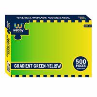 Webby Gradient Green-Yellow Jigsaw Puzzle, 500 Pieces