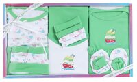EIO New Born Baby Gift Set -13 Piecess (Green)
