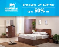 Nilkamal Brand days Upto 50% off on Chair, Tv Unit & More (29-30 Nov) 