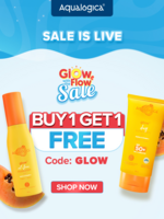 Aqualogica Glow with the Flow Sale-Buy 1 Get 1 Free