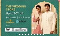 The Wedding Store upto 60% off on Manyawar Mochi & More  Brands+ Bank offers