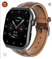 boAt Ultima Vogue Smart Watch with 1.96" AMOLED Curved Display, BT Calling, Functional Crown, Widget Control, Always on Display, HR & SpO2 Monitoring, IP67(Beige)