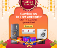 Amazon Wedding Specials Upto 65% Off on TVs & Appliances + HDFC EMI /One Card EMI Offers