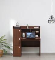 Kosmo Winner Hutch Desk in Rigato Walnut Finish,