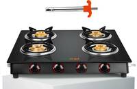 Greenchef Ebony Glass Manual Gas Stove on Flipkart