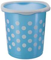 Cello Fusion Plastic Dustbin, 7 Liters, Blue