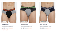 Van Heusen Mens Briefs Min 50% off from ₹154