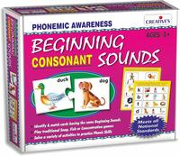 Creative's Beginning Sounds Consonants Plastic Box, Multi Color