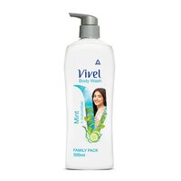 Vivel Body Wash, Mint & Cucumber Shower Creme, Cooling and Moisturising, 500ml