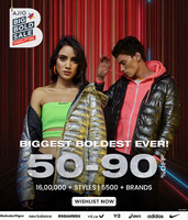 Ajio Big Bold Sale Get 50-90% Off + Extra Coupon & ICICI /FI Bank Card Discount
