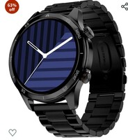 Noise Mettalix 1.4" Display, Bluetooth Calling Smart Watch with Metallic Strap, Stainless Steel Finish, Functional Crown, 7-Day Battery (Elite Black)