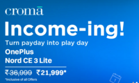 Croma income-ing sale Upto 60% off on Tv, Headphone & More + Extra 10% bank offers