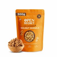 Open Secret Walnut Kernels 500g | Premium California Akrot Giri | High Protein & Iron | Fresh Whole Walnuts