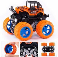 BEMXZAR Monster Friction Powered Truck Toy Car | 360 Degree Stunt 4wd Cars Push go Truck