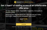 Magzter Gold Subscription 3 Years Get Rs.4030 Cashback (100% Cashback via Zingoy)