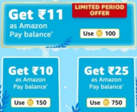 Get Rs.11 As Amazon Pay Balance By Redeeming 100 Fz Coins (Limited Time)
