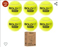 Boldfit Tennis Ball Cricket Tennis Ball Light Tennis Ball for Cricket Tournament, Street Match Cricket Ball Tennis for Lawn Cricket Soft Tennis Balls for Playing Pacer Cricket Ball - Green Pack of 6 