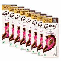 100% Cashback Galaxy Silky Smooth Milk Chocolate with Cookie Crumble | Loaded with the Goodness of Milk and Delicious & Crumbly Cookie Pieces | Imported Smooth Chocolate | 50 g | Pack of 8