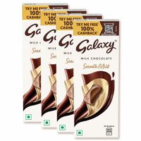 100% Cashback Galaxy Smooth Milk Chocolate Bar, 56g ( Pack of 4 )