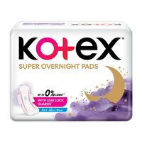 Kotex Super Overnight Ultra thin Sanitary Pads for Women | XL+ size 6 napkins | Leak lock guards for upto 0% side or back leaks and 100% stain protection