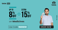 Tata 1mg Limited Period Offer: Get Up To 8% Off + Extra 15% Off On Medicines & More Offers
