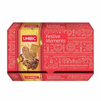 Unibic Festive Moment Cookies, 500g Gift Hamper for Festivals, Sweet Gourmet Delicacies, Corporate Gifting for Employees, Friends and Family