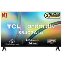 TCL S5403A 80 cm (32 inch) HD Ready LED Smart Android TV with HDR 10 Support (2023 model)
