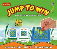 Negi Jump to Win Game, Peg-Solitaire Jumping Game for Kids with 36 Challenges and Solutions