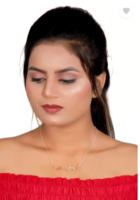 BOGHRA SALES  New Stylist Exclusive Micro Gold Plated Diamond Beautiful Love Heart Beat Mother of Pearl Gold-plated Plated Brass, Alloy Chain