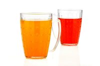 Nexellar Party Mug with Handle for The Home Party- Unbreakable Plastic Food Grade Party Mug with Handle, Transparent Juice Beer Mug for Home, Office, Bar, Restaurant, Hotel, Juice Bar, Mini Bar-2pc