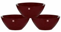 Fun Homes Ceramic Soup Bowls, Plastic Bowls Set, Chip Resistant, Dishwasher & Microwave Safe for,Rice,Soup,Pasta,Salad Bowls, 1000 Ml (Set of 3) Brown-FHUNH15652, (Model: FHUNH015652) [Apply Coupon]
