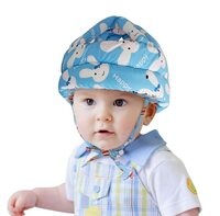HUG PUPPY Home Product Image HUG PUPPY Baby Infant Toddler Helmet No Bump Safety Head Cushion Bumper Bonnet Adjustable Protective Cap Child Safety Headguard Hat Safety Helmet for Kid (Light Blue)