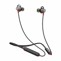 Infinity - JBL Glide N120, in Ear Wireless Earphones with Mic, Deep Bass, Dual Equalizer,(Black & Red)