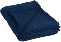 STARNSTYLE 300 TC All Season Solid/Plain Lightweight Polar Fleece Double Bed Blanket (230 x 230 cm) Blue Blanket Double IV9