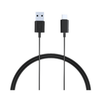 Croma Type A to Type C 3.9 Feet (1.2M) Cable (Sync and Charge, Black)