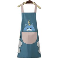 DOCAT Apron for Women Cute Deer Aprons With Pockets and Hand-Wiping Kitchen Apron Waterproof and Oil-proof Kitchen Accessories Items for Home Cooking Fits Men/Women Home Restaurant