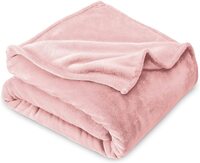 BSB HOME® Premium Plush Single Blanket | 300 GSM Lightweight Cozy Soft for Bed, Sofa, Couch, Travel & Camping| 150x220 cm or 60X86 inches | Pink