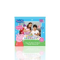 ToyMagic Peppa Pig Soft Dough Match N' Mould Cube Activity Set with Moulding Lid|Pack of 6 Tubs 50gm Each |Water Based Dough|Art & Craft Kit|Birthday & Return Gift for Kids 3+|Non-Toxic|Made in India