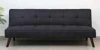 Luiz Sofa Cum Bed In Black Colour By Mintwud from Pepperfry