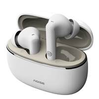 Noise Newly Launched Aura Buds in-Ear Truly Wireless Earbuds with 60H of Playtime, Quad Mic with ENC, Dual Device Pairing, Instacharge(10 min=150 min),12mm Polymer Composite Driver,BT v5.3(Aura White)