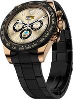 Fire-Boltt Blizzard 1.28" Luxury watch with BT Calling,Stainless Steel Body & Health Suite Smartwatch (Champagne Gold Strap, Free Size)