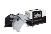 Steelbird 7Wings Goggle-Style Anti Scratch, UV Protected Polycarbonate Reusable Glass Goggle Shield,Unisex Fashion Protective Wear for Men - Women and Children's (Pack of 1, Smoke)