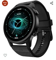 NoiseFit Halo 1.43" AMOLED Display, Bluetooth Calling Round Dial Smart Watch, Premium Metallic Build, Always on Display, Smart Gesture Control, 100 Sports Modes (Statement Black)