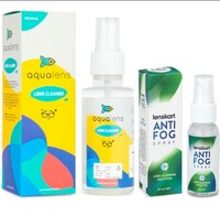 [15% Coupon] Lenskart Anti-Fog Spray (Lens Cleaning Solution) - 30 ml & Aqualens Spectacle lens cleaner | 100 ML PACK COMBO